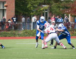 Bears sneak by Spartans on Seniors’ Day, 10-7