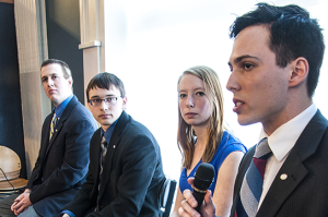 Finance, advocacy dominate USG presidential debate