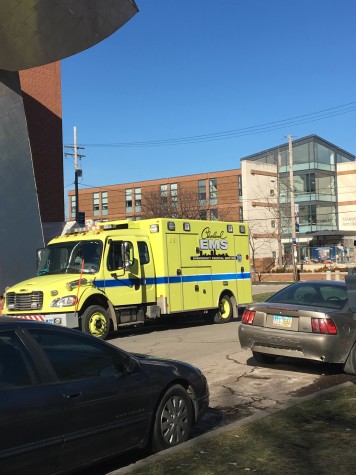 Business professor taken to hospital mid-class