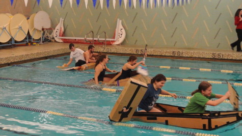 Racing a cardboard navy
