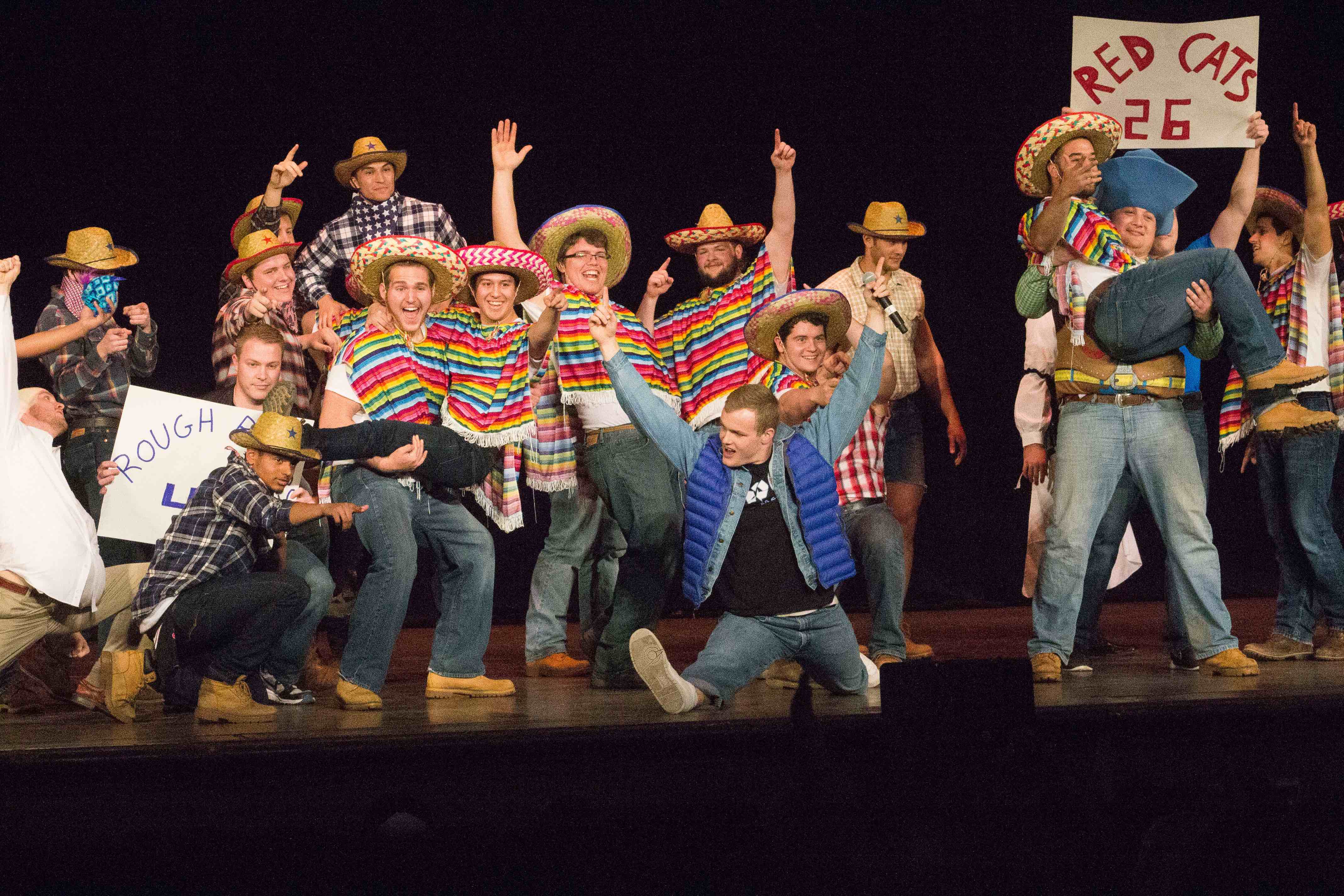 A controversy over Phi Delta Theta's Greek Week Variety Show skit, pictured, led to a university-wide email from President Snyder, who elaborated on her thoughts in an interview with The Observer.