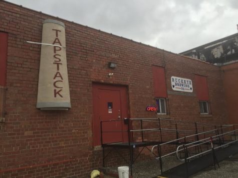 A brewery tucked between factories