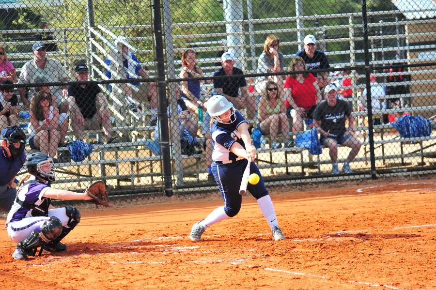Grace Tritchler connects for the hit this weekend. The Spartans’ powerful bats have boosted them to four straight wins.