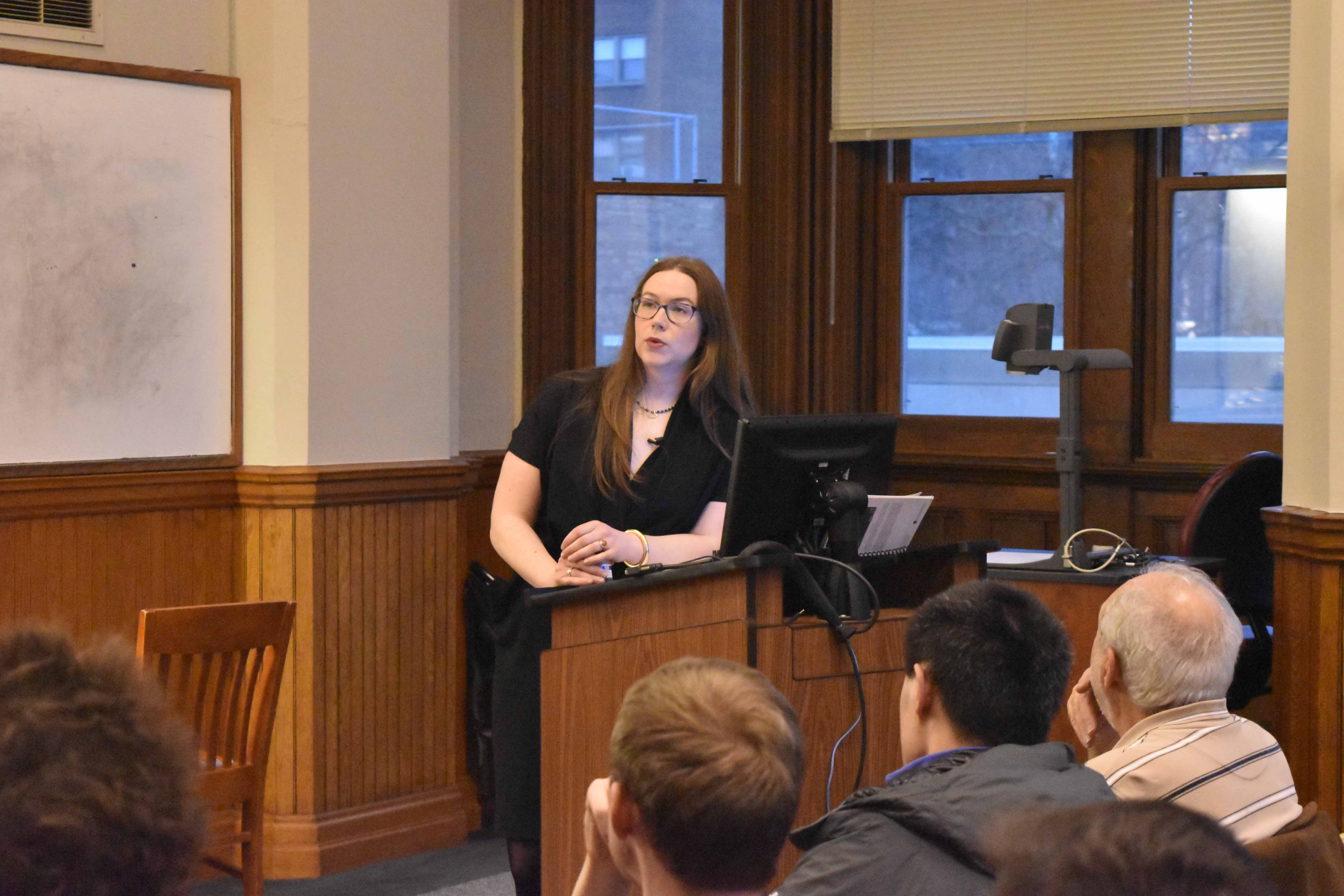 Clare Malone, a FiveThirtyEight.com reporter, returned to her hometown of Cleveland earlier this month and visited CWRU. Malone spoke to students and community members about the Trump presidency and the role of media in current political enviornment.