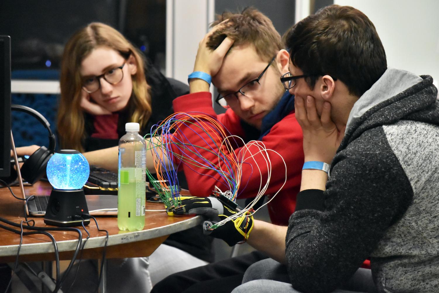 HackCWRU brought together more than 350 students for a 36-hour coding and engineering competition. Participants developed technological skills from four categories: finance, civic, health or maker.