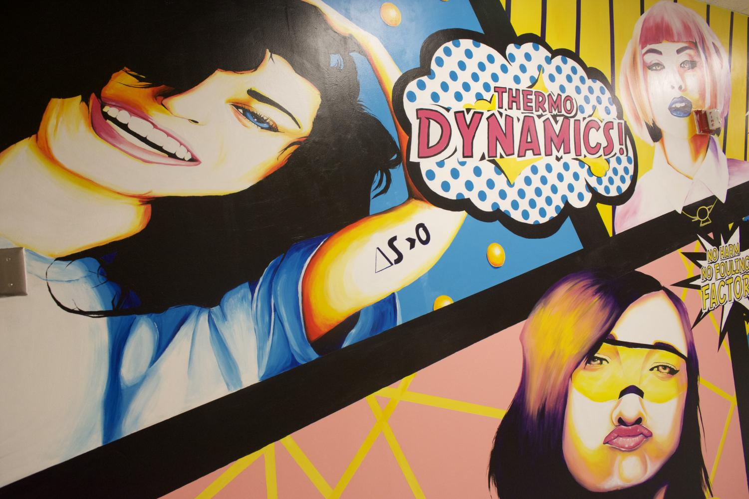 A mural in A.W. Smith depicting women in chemical engineering received backlash for its portrayal of women. Faculty members and organizations decided to turn the mural into a rotating piece, which will be painted over about every two years.