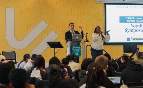 CWRU student helps lead Tri-C Symposium bringing together over 300 high school students