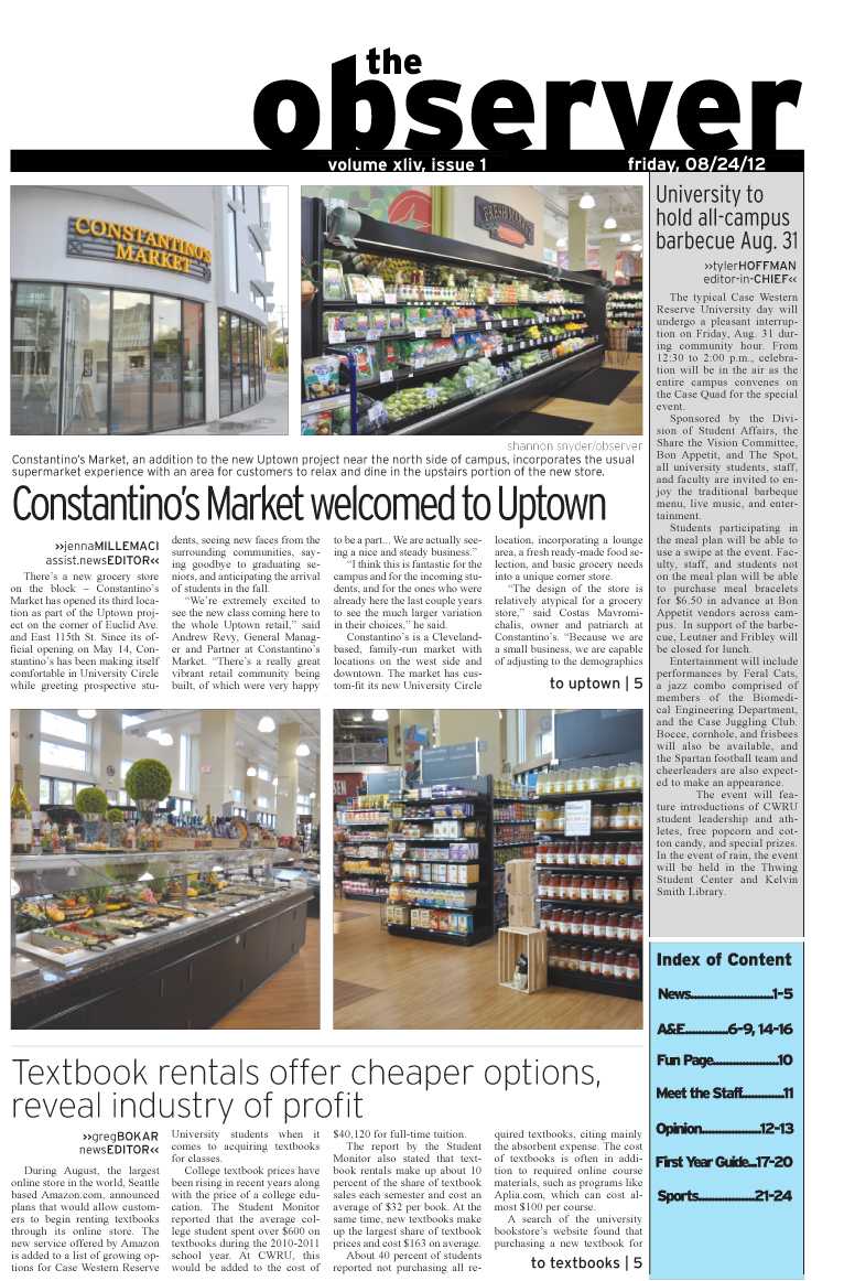 Issue 1: Aug. 24, 2012