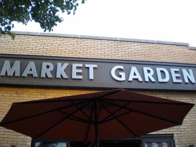 The front of Market Garden Brewery, Cleveland's first self-proclaimed beer garden.