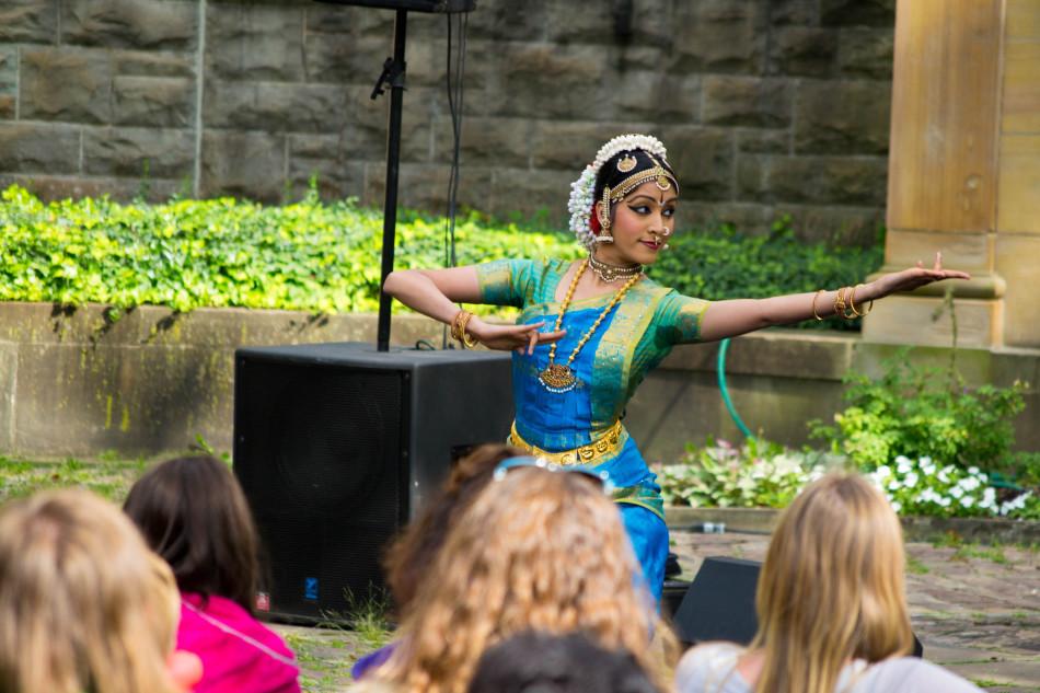 Case student  Krithika Rajkumar performs at the One World Festival, which was held at Rockefeller Gardens on Sept. 13 and 14. 