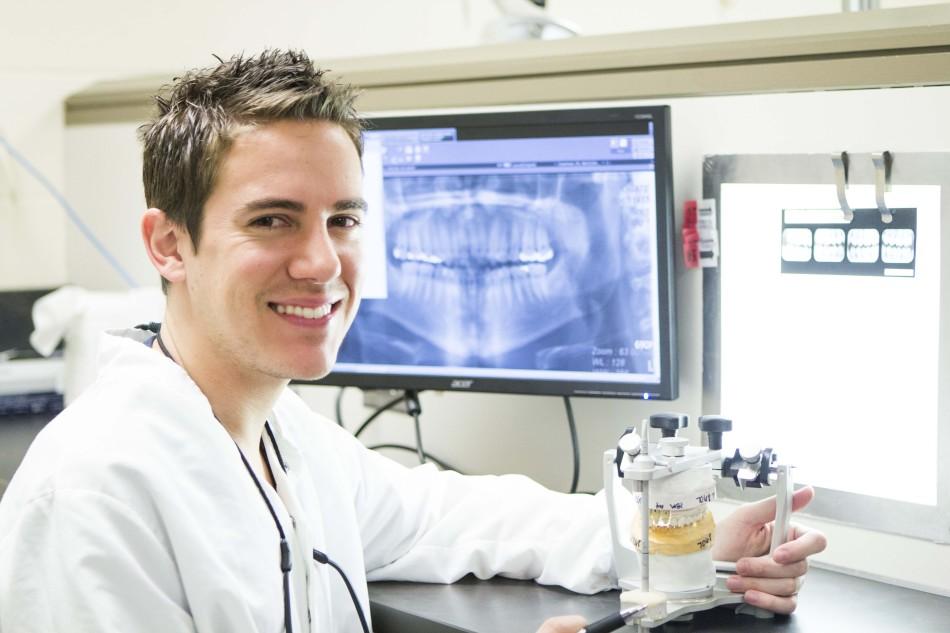 The School of Dental Medicine's William Jacobson is CWRU's first dual degree student in Dental Medicine and Public Health. 