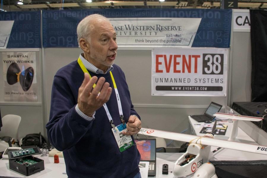 Event38 was eager to talk about its work with drones at CES.
