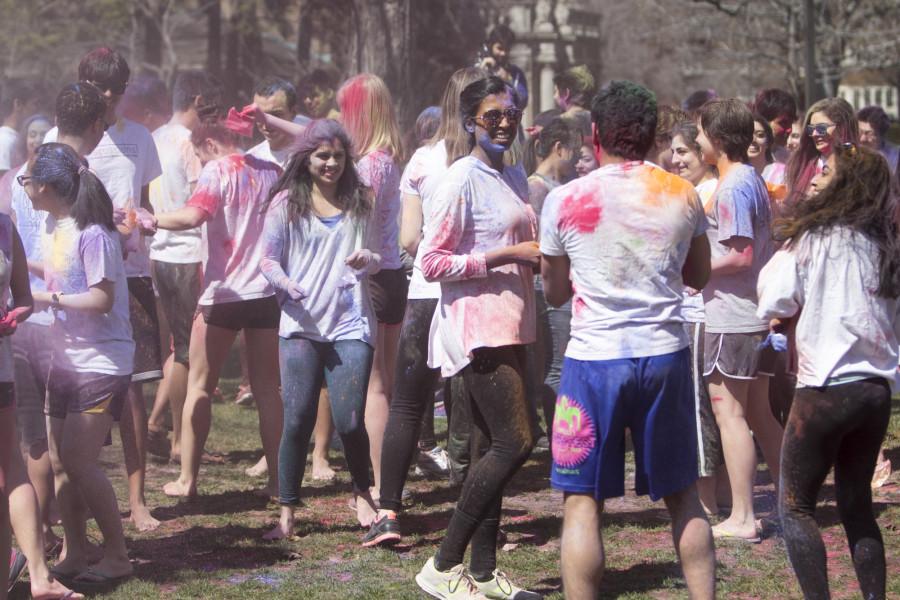 Colors+abound+as+students+celebrate+the+ancient+tradition+of+Holi.