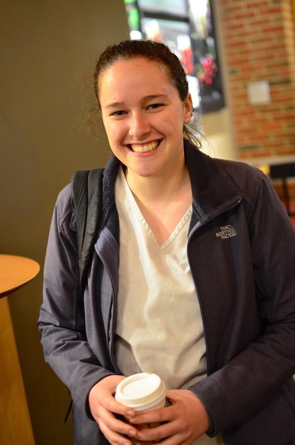Senior nursing student Katie Broderick studies what effect transports can have on patients health.