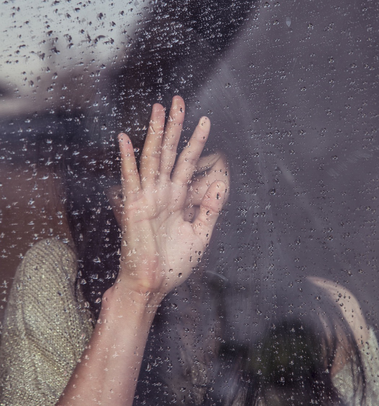 Rain on window