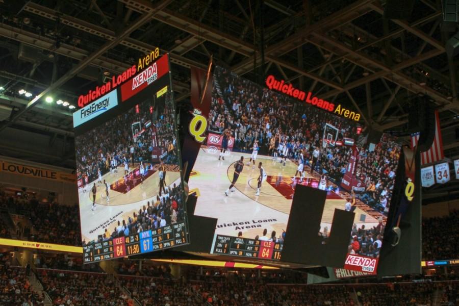 Quicken+Loans+Arena+hosted+the+Cavs+vs.+Warriors+game+on+June+16.
