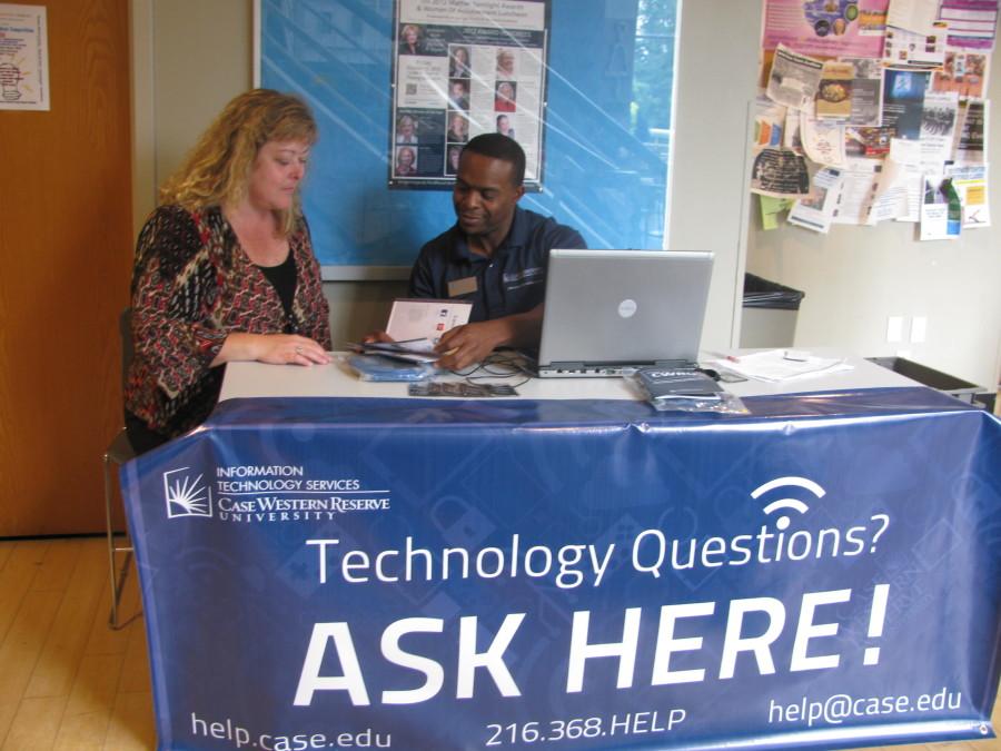 Temporary ITS locations in Nord Hall and Leutner Commons will address students technology questions as the Fall semester begins.