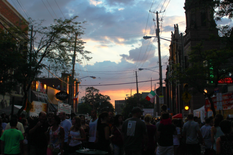 The annual festival celebrated Little Italy's Italian culture and Catholic rooots.