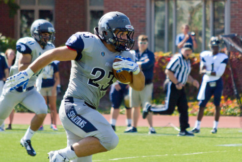 The football team scrimmaged Baldwin Wallace last weekend. The Spartans will use the scrimmage as a springboard into the new season, kicking off on the road against University of Chicago.