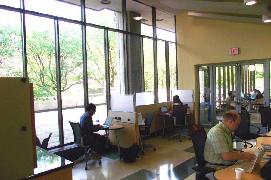 The SAGES Fellows’ Office Area provides students a place to meet their professors and study