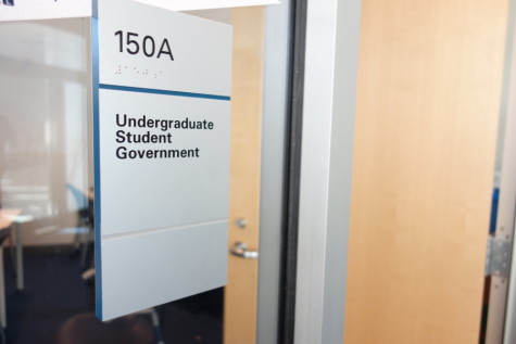 The USG office in the Tinkham Veale University Center.