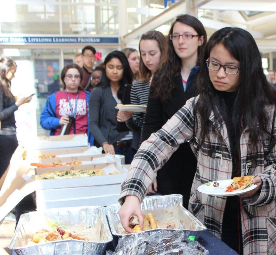 The Food Recovery Network co-sponsored Thwing Tuesday, and served food that would have otherwise been wasted.