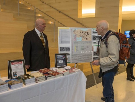 Dr. Richard Hovannisian (left) after his presentation as part of the Cleveland Humanities Festival.