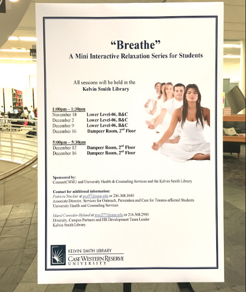 KSL will partner with UHCS to host a series of breath sessions to destress students and raise body awareness. 