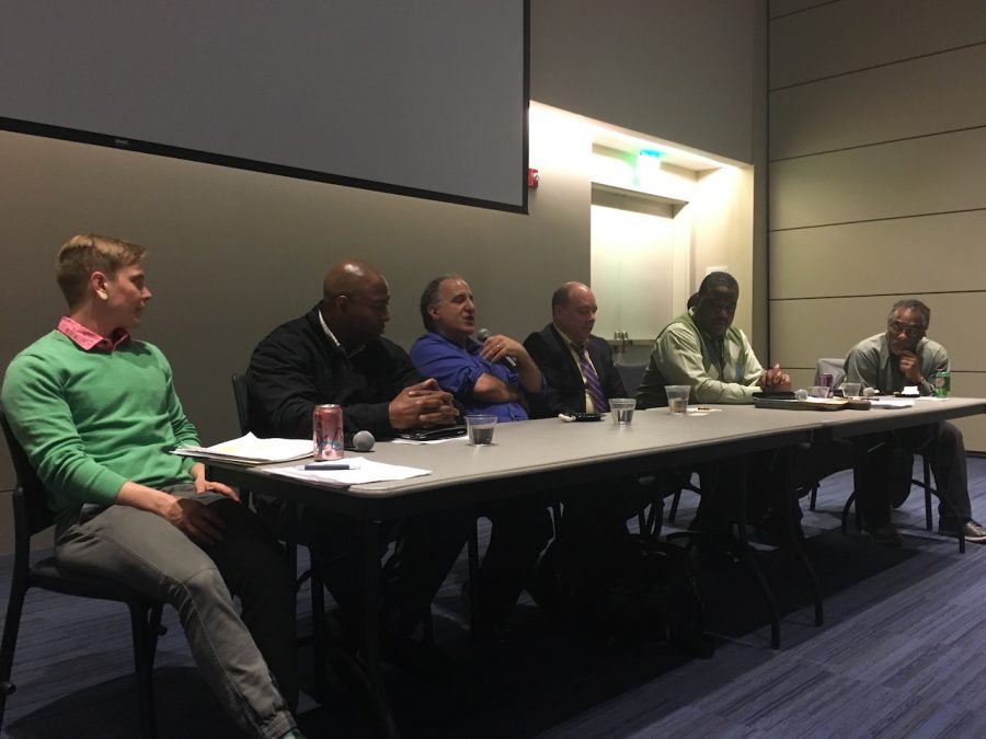 As part of the FYE program, Office of Residence Life invited panelists from local non-profit organizations and faculty at CWRU to talk about mass incarcernation. Each year, the office hosts the Walk in My Shoes program that focuses on a different social justice issue. 