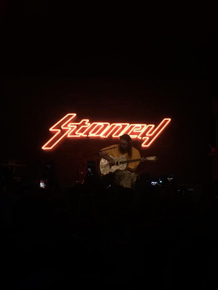 Post Malone slows things down for Cleveland fans with Feeling Whitney.