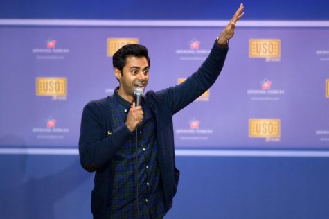 The Daily Show comedian Hasan Minhaj performed at Severance Hall on Friday as one of the University Program Board (UPB)s spring comedians.