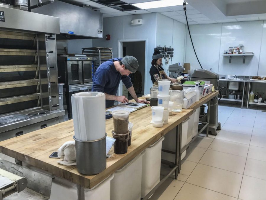 Fluffy Duck Cafe owner Ben Woods and baker Ange Lupica start baking at 2:30 a.m., at their location near the Cleveland Clinic.