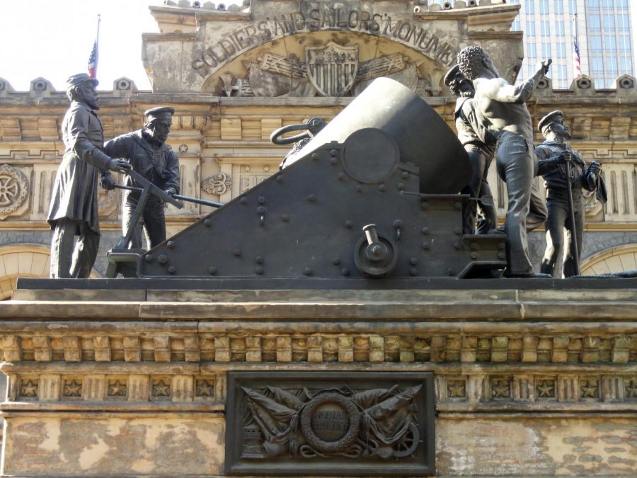 The Soldiers and Sailors monument in Downtown Cleveland