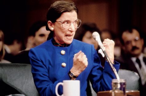 Ginsburg putting up a fight during her Supreme Court confirmation hearing in 1993.
