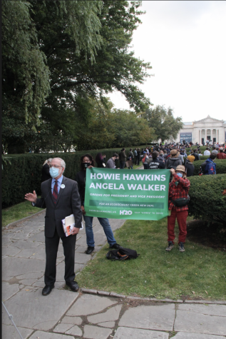 Green Party presidential candidate Howie Hawkins was disappointed that he wasn't invited to participate in the presidential debates.