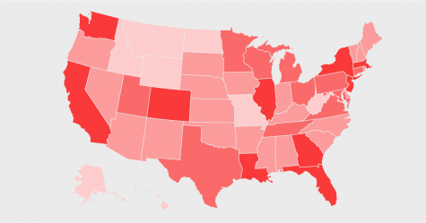 This COVID-19 heat map helps illustrate the virus' spread across the nation.