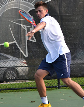 Second-year James Hopper has had a monster season, winning all his singles and doubles matches thus far.