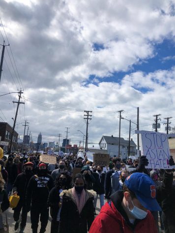 Clevelanders march to end violence and racism against Asian Americans. 