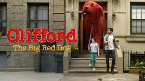 Darby Camp and Jack Whitehall (above) lead the way for a modern retelling of Clifford the Big Red Dog.