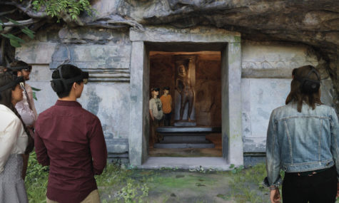 The CMA invites attendees on a virtual tour into the depths of Cambodia, culminating in an awe-inspiring vision of Krishna Lifting Mount Govardhan as it once was.