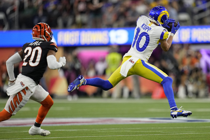 Wide+receiver+Cooper+Kupp+%28right%29+helped+lead+the+Rams+to+victory+over+the+Bengals%2C+earning+the+title+of+Super+Bowl+MVP+as+he+outplayed+Bengals+corner+Eli+Apple+%28left%29+to+catch+the+game-winning+touchdown.