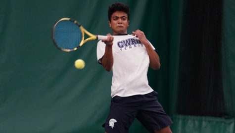 Fourth-year Chaitanya Aduru went 4-0 in his matches over the weekend, earning him the UAA Mens Tennis Athlete of the Week honor.