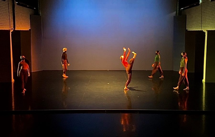 Fourth-year dance student Jamie Muth performed in the center of her choreographed piece, Silver Soul.