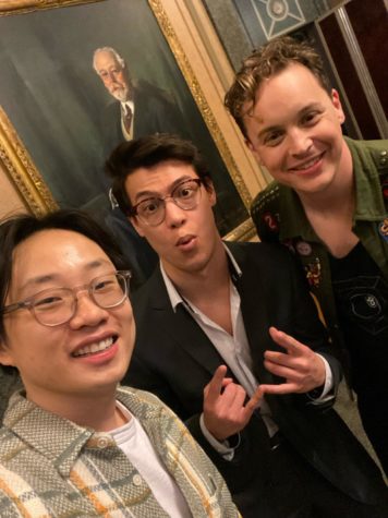 The talents of Jimmy O. Yang, Nate Nagvajara and Peet Guercio (left to right) made UPBs Spring Comedian event a success.