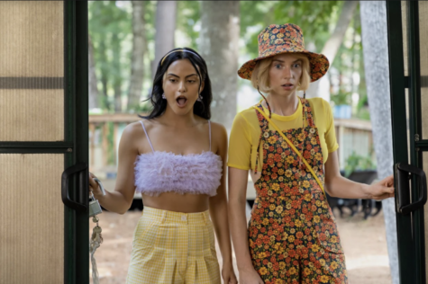 Camila Mendes Drea (left) and Maya Hawkes Eleanor (right) stumble upon more than one dark secret over the course of Netflixs new teen comedy Do Revenge.