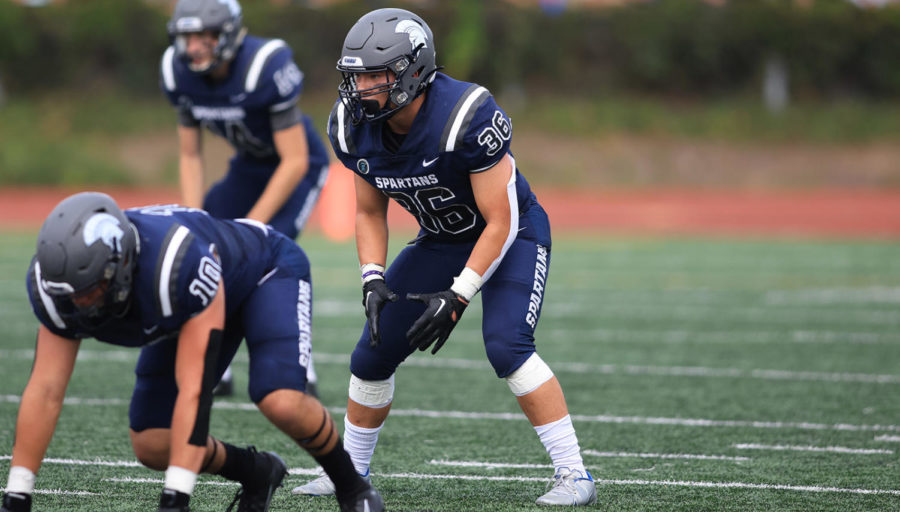 On Saturday Nov. 5, third-year linebacker Sean Torres was one of many CWRU defensive players who faced-off against Westminsters offense. 