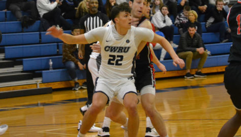 Fourth-year forward Cole Frilling scores 16 points in a game against Carnegie Mellon University, reaching 1,000 career points and becoming the 20th player in CWRUs history to achieve such a milestone.