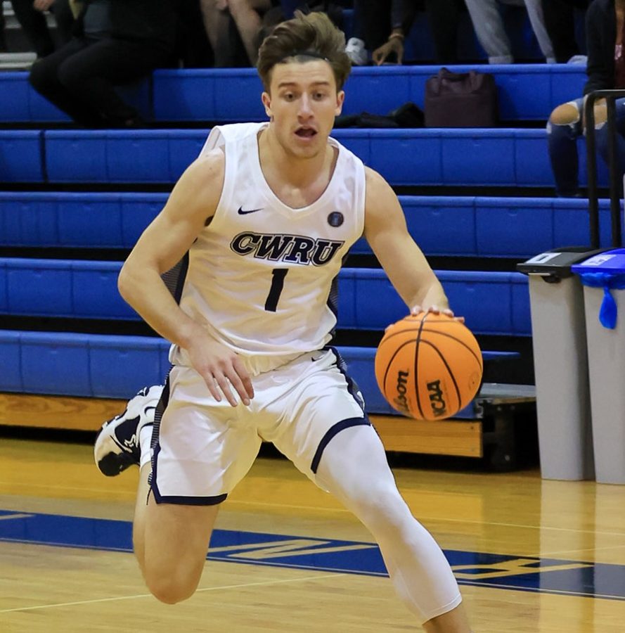Third-year guard Luke Thorburn helped bring the Spartans to victory in a close game against NYU.