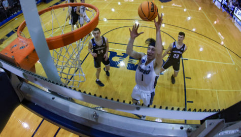 Third-year guard Luke Thorburn scored a layup in a hard-fought loss against the University of Wisconsin-Whitewater, the last match in the best tournament run in the history of CWRU mens basketball.