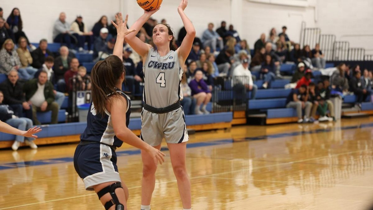 During+the+CWRU+womens+basketball+match+against+Allegheny%2C+fourth-year+forward+Kayla+Characklis+recorded+a+career+high+of+22+points%2C+leading+the+team+to+a+win.+